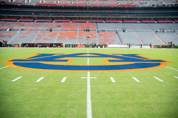 General view of the Auburn Tigers logo pr