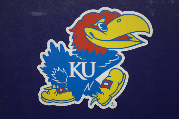 A view of the Kansas State Wildcats logo during a Big 12 game between the Kansas Jayhawks and Kansas State